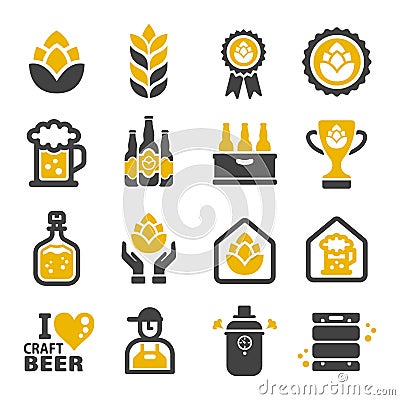 Craft beer icon à¸«à¸³à¸° Vector Illustration